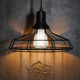 Pendant Light Contemporary Industrial Cage Medium 60W Black Pendant Light Contemporary Industrial Cage Medium 60W Black